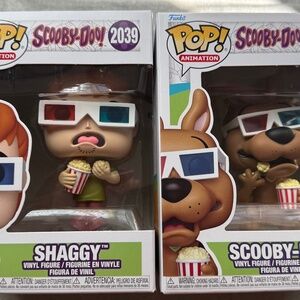 Scooby-Doo & Shaggy Popcorn Funko Pop! Vinyl Figure #2039 #2040